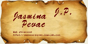 Jasmina Pevac vizit kartica